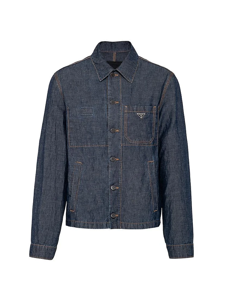 Chambray Blouson Jacket