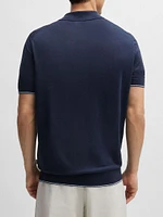 Zip-Neck Polo Sweater