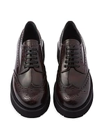 Brushed Leather Derby Shoes