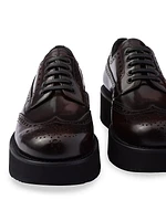 Brushed Leather Derby Shoes