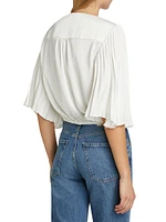 Salma Tie-Front Crop Top