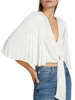 Salma Tie-Front Crop Top