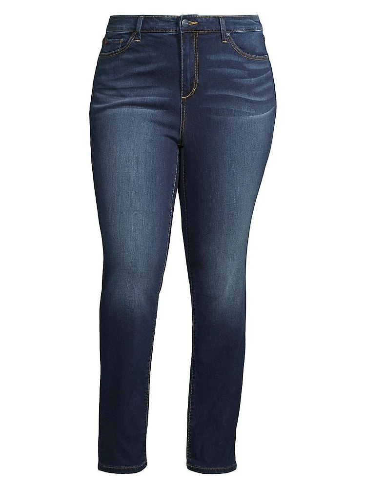 High-Rise Straight-Leg Jeans