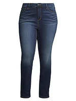 High-Rise Straight-Leg Jeans