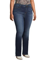 High-Rise Straight-Leg Jeans