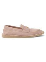 Florio Logo-Detailed Suede Loafers