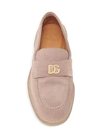 Florio Logo-Detailed Suede Loafers