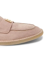 Florio Logo-Detailed Suede Loafers