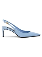 Mun 60MM Logo-Detailed Patent Leather Pumps