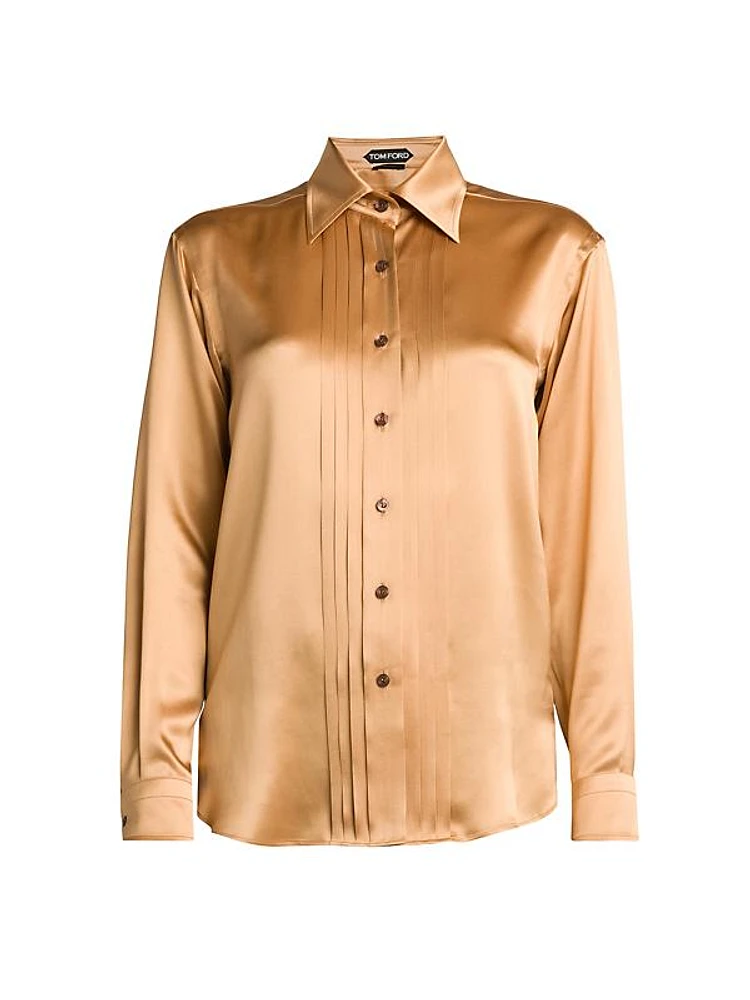 Fluid Charmeuse Silk Shirt