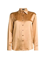 Fluid Charmeuse Silk Shirt