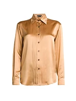 Fluid Charmeuse Silk Shirt