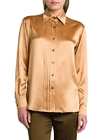 Fluid Charmeuse Silk Shirt