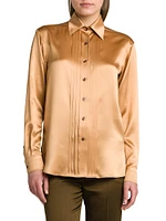 Fluid Charmeuse Silk Shirt