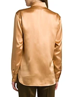 Fluid Charmeuse Silk Shirt