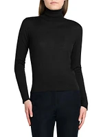 Cashmere-Silk Turtleneck Sweater