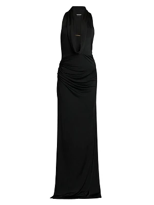 Draped Jersey Gown