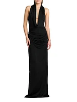 Draped Jersey Gown