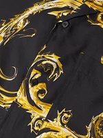 Baroque Satin Camp Shirt