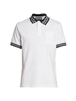 Chain-Link Cotton Polo Shirt