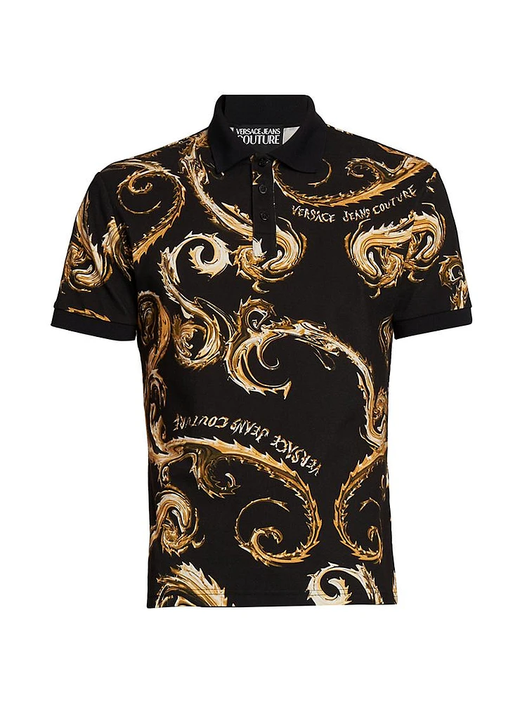 Baroque Cotton Polo Shirt