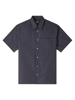 Ross Polka Dot Cotton Shirt