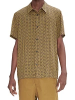 Leandre Kaleidoscope Button-Front Shirt