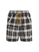 Plaid Logo Shorts