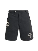 Cross Logo Twill Shorts