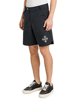 Cross Logo Twill Shorts