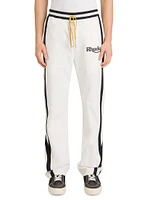 Ski Striped Cotton-Blend Track Pants