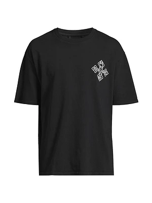 Cross Logo Cotton T-Shirt