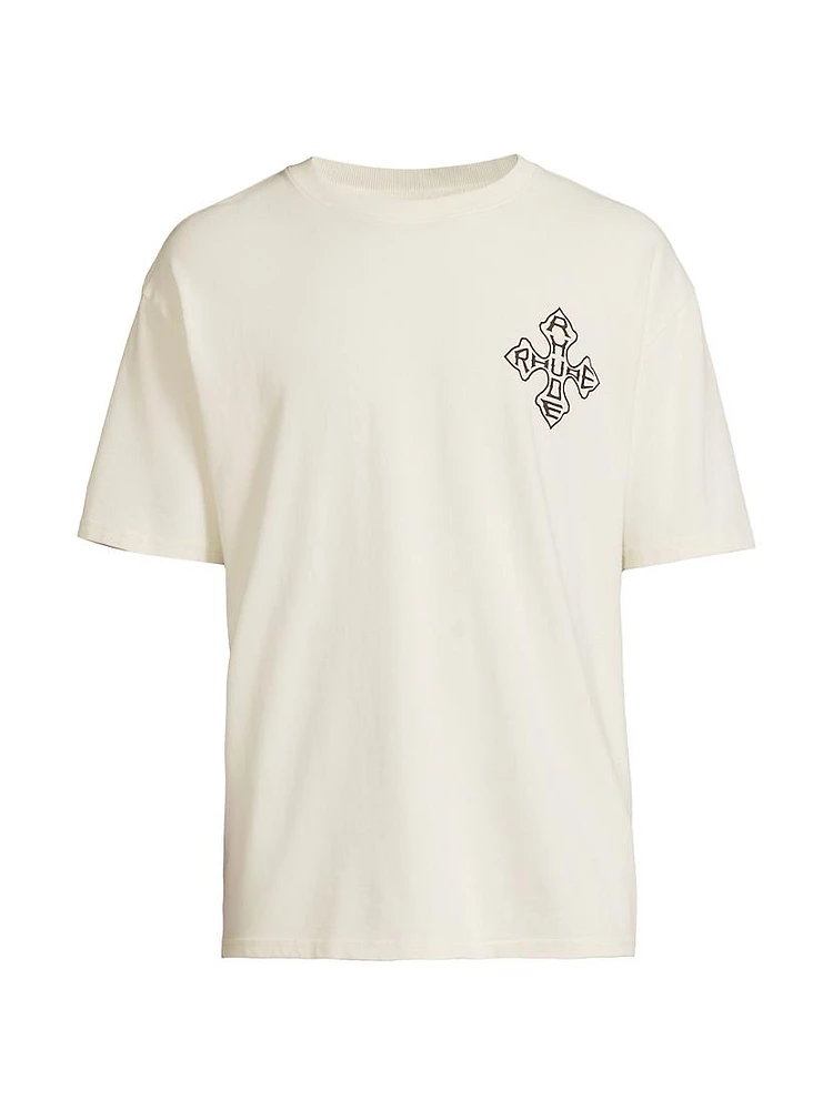 Logo Cross Cotton T-Shirt