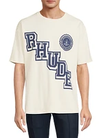 Collegiate Crest Logo Cotton T-Shirt