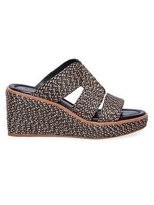 Kaian Raffia Wedge Sandals