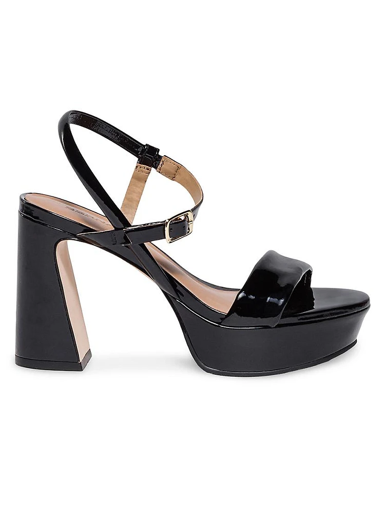 Ventura Patent Leather Platform Sandals