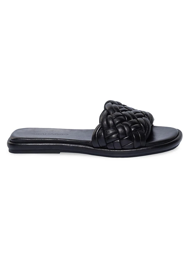 Troy Leather Woven Sandals