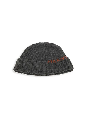 Ribbed Wool Beanie