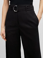 Relaxed-Fit Trousers a Linen Blend