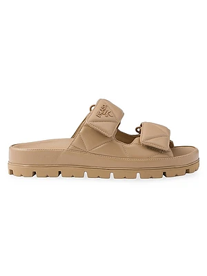 Padded Nappa Leather Sandals