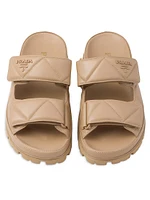 Padded Nappa Leather Sandals