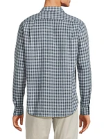 Summit Plaid Linen & Cotton-Blend Shirt