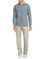 Summit Plaid Linen & Cotton-Blend Shirt