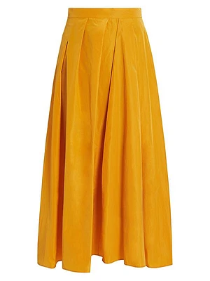 Plus Aderire Taffeta Maxi Skirt