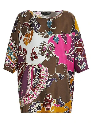 Plus Ragusa Silk Twill Tunic