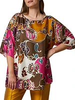 Plus Ragusa Silk Twill Tunic