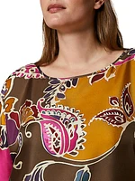 Plus Ragusa Silk Twill Tunic