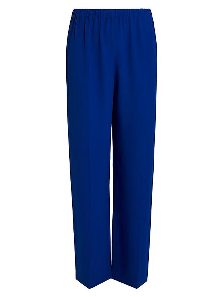 Plus Agile Crêpê Envers Satin Trousers