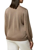 Acqua Rhinestone-Embellished Pullover Sweater