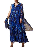 Plus Size Carpazi Long Silk Georgette Dress